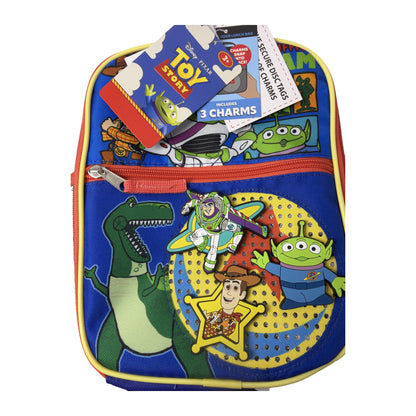 Disney Pixar | Toy Story Toy-Riffic Team Kids Lunch Bag | 3 Snap-On Charms Buzz Woody Alien
