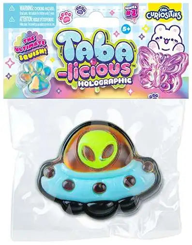 ORB | Taba-Licious | Holographic UFO 3-Inch Squeeze Toy