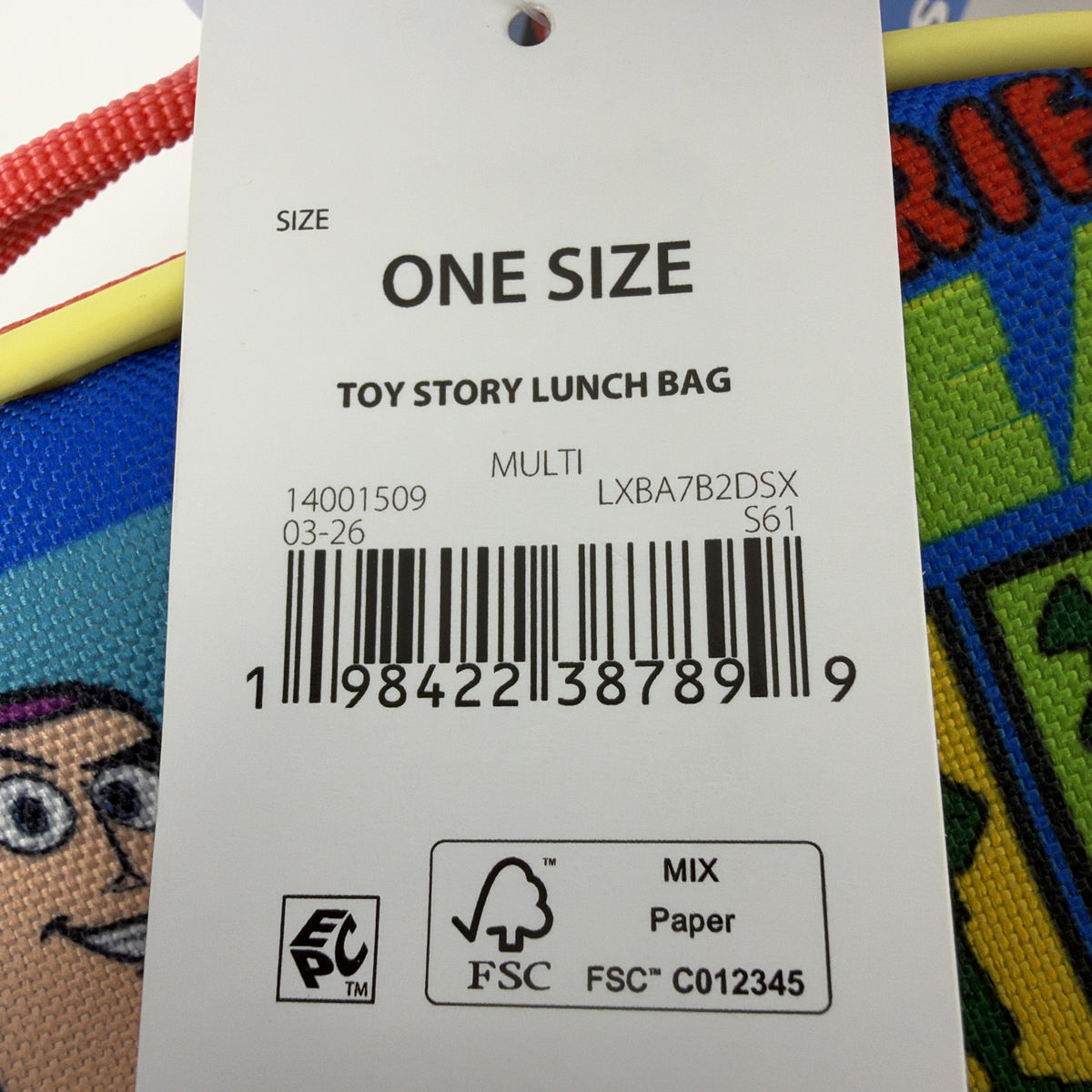 Disney Pixar | Toy Story Toy-Riffic Team Kids Lunch Bag | 3 Snap-On Charms Buzz Woody Alien