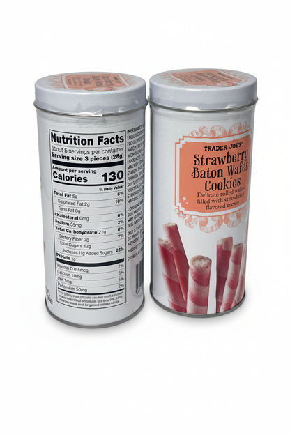 Trader Joe's Strawberry Baton Wafer Cookies | 2 Pack