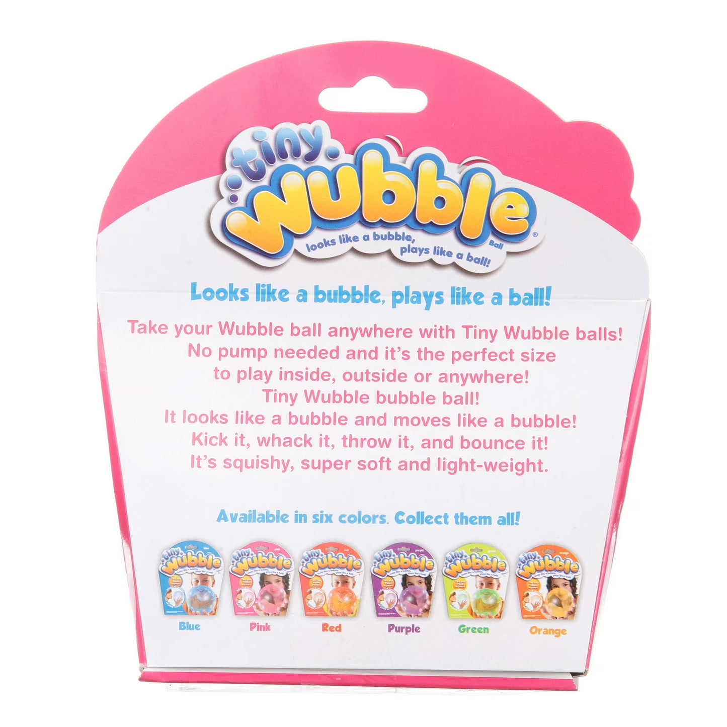 Tiny Wubble Bubble Ball – Pink | Stretchy, Bouncy & Super Squishy Sensory Toy