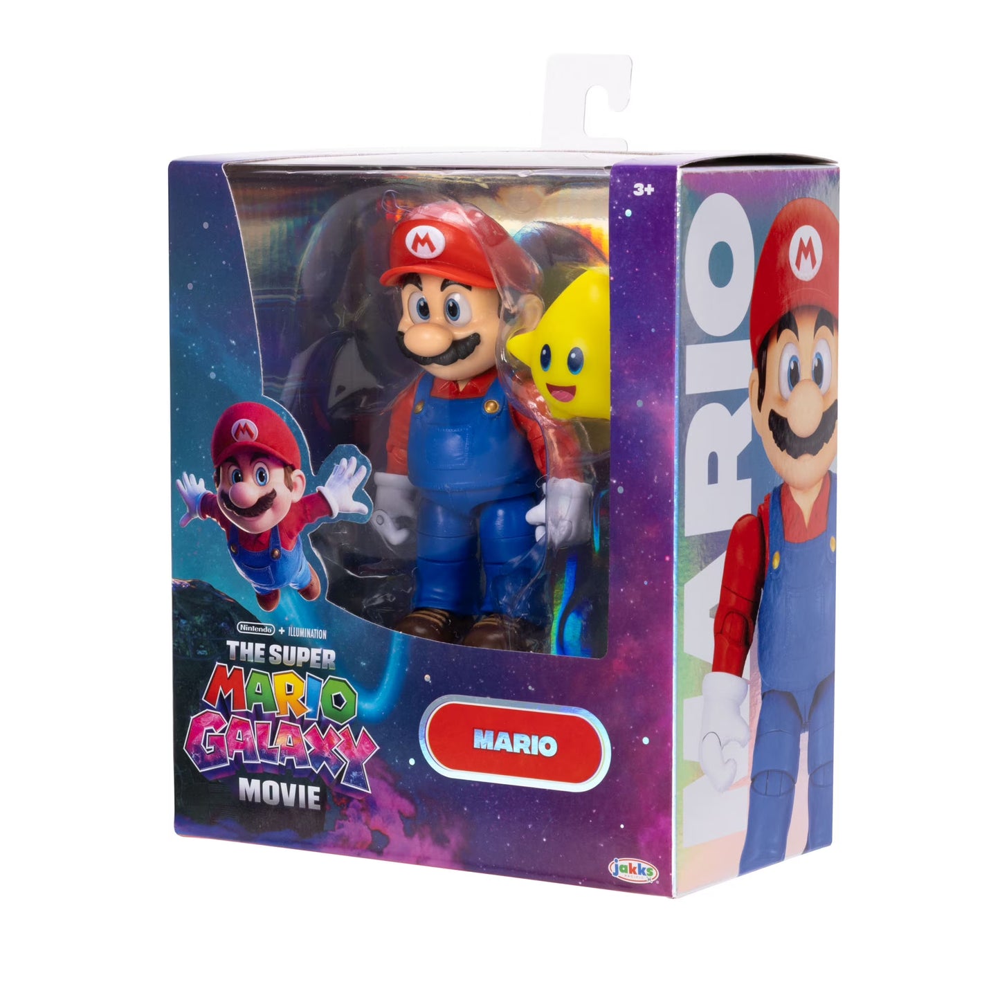 Jakks Pacific | Super Mario Galaxy Movie Mario Figure | 5-Inch with Luma Star