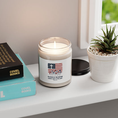 Blessed Is the Nation | Soy Candle | Faith & Freedom | Choose Your Scent