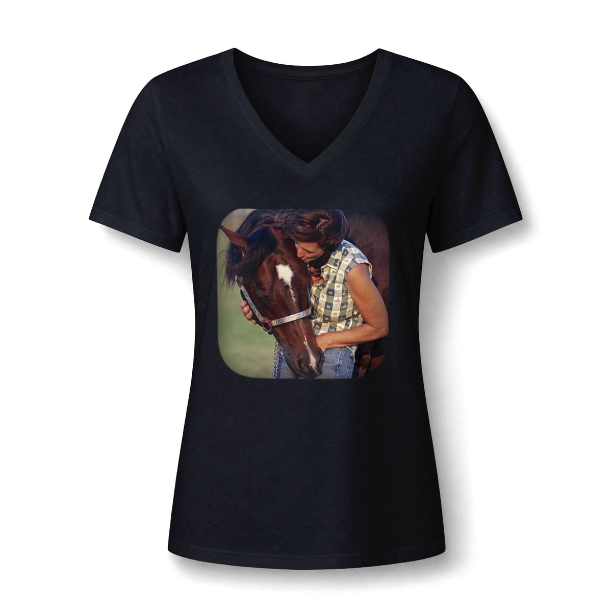 Amazing Grace Ranch | Tomcat Chex | Women's V-Neck Tee 2 | Choose Color