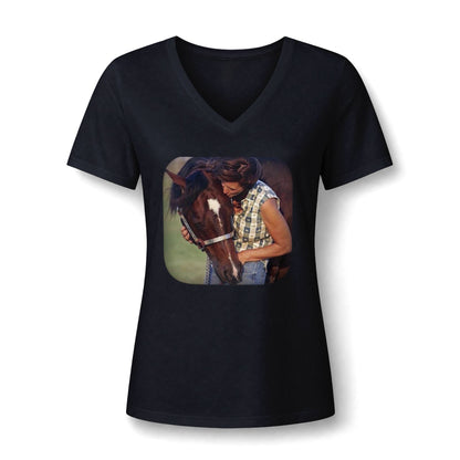 Amazing Grace Ranch | Tomcat Chex | Women's V-Neck Tee 2 | Choose Color