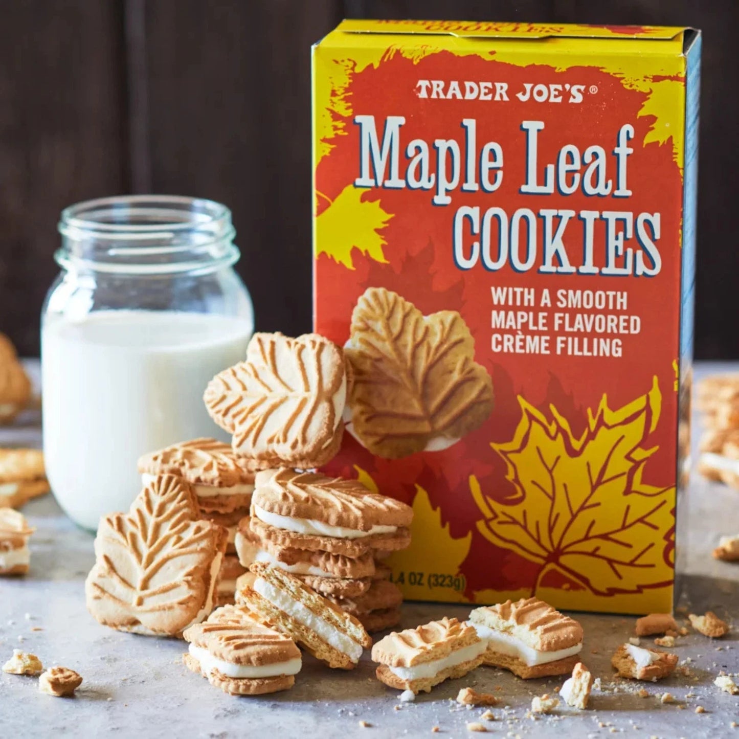 Maple Leaf Cookies - Smooth Maple Crème Filling (2 Boxes) Free Ship