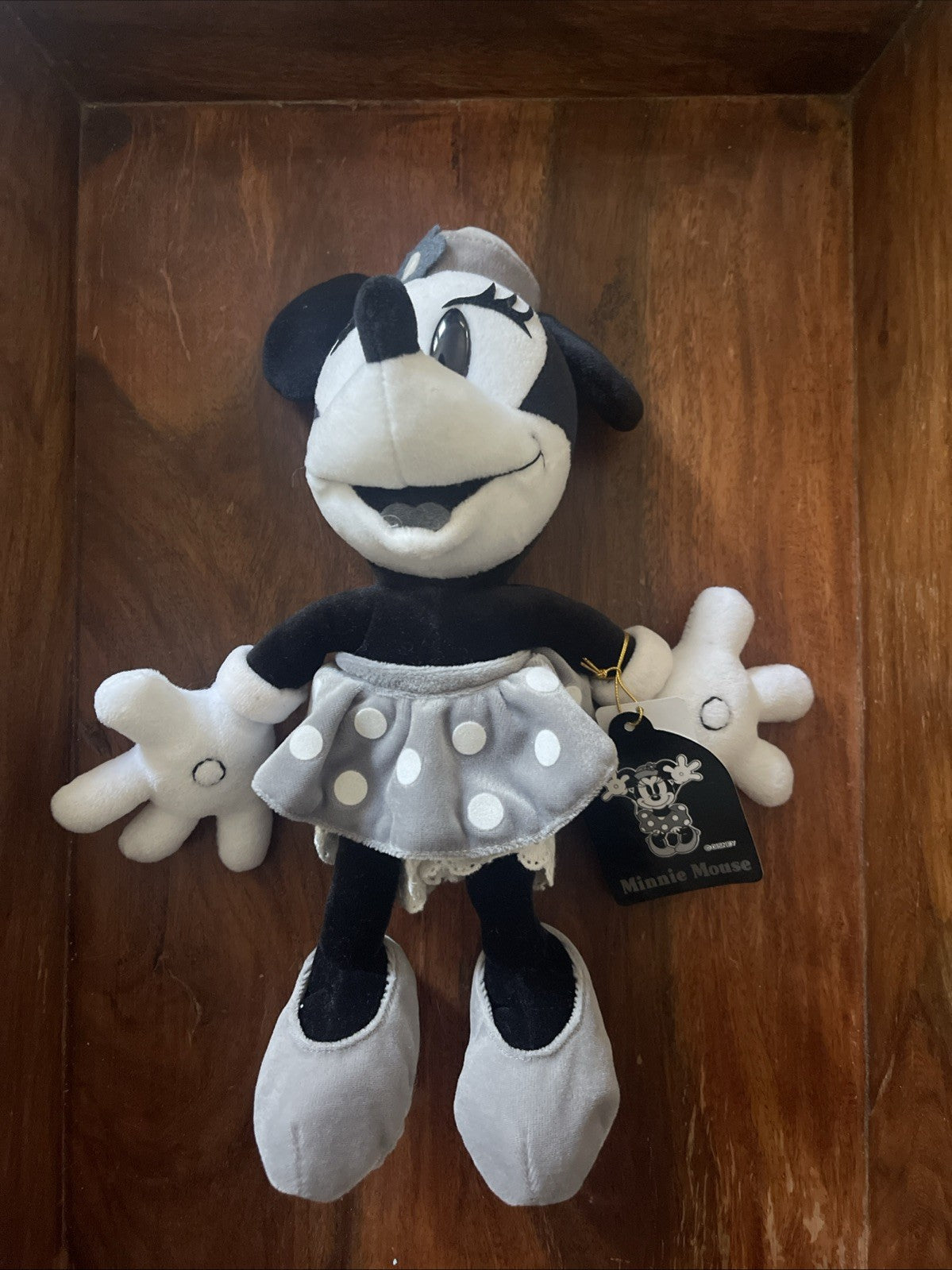 Tokyo Disneyland Walt Disney Monochrome Mickey And Minnie Mouse - Beanie Plush