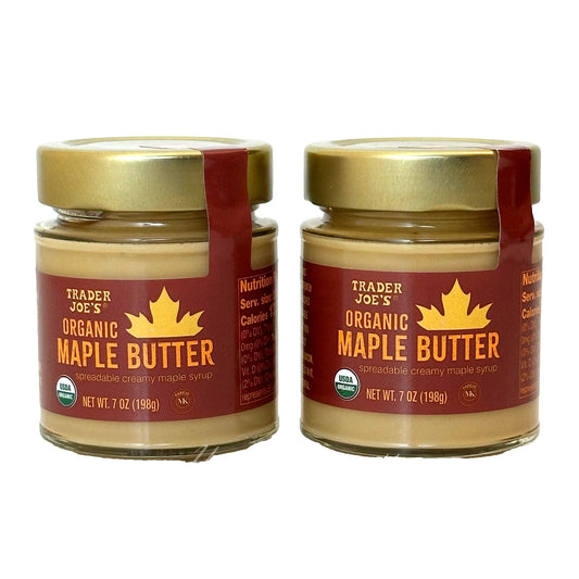 Trader Joe's Organic Maple Butter Spreadable Creamy Syrup (2 Pack) - 7 oz Each