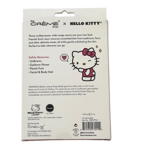 The Crème Shop - Hello Kitty - Dermaplane & Sculpt Razors - Set of 3