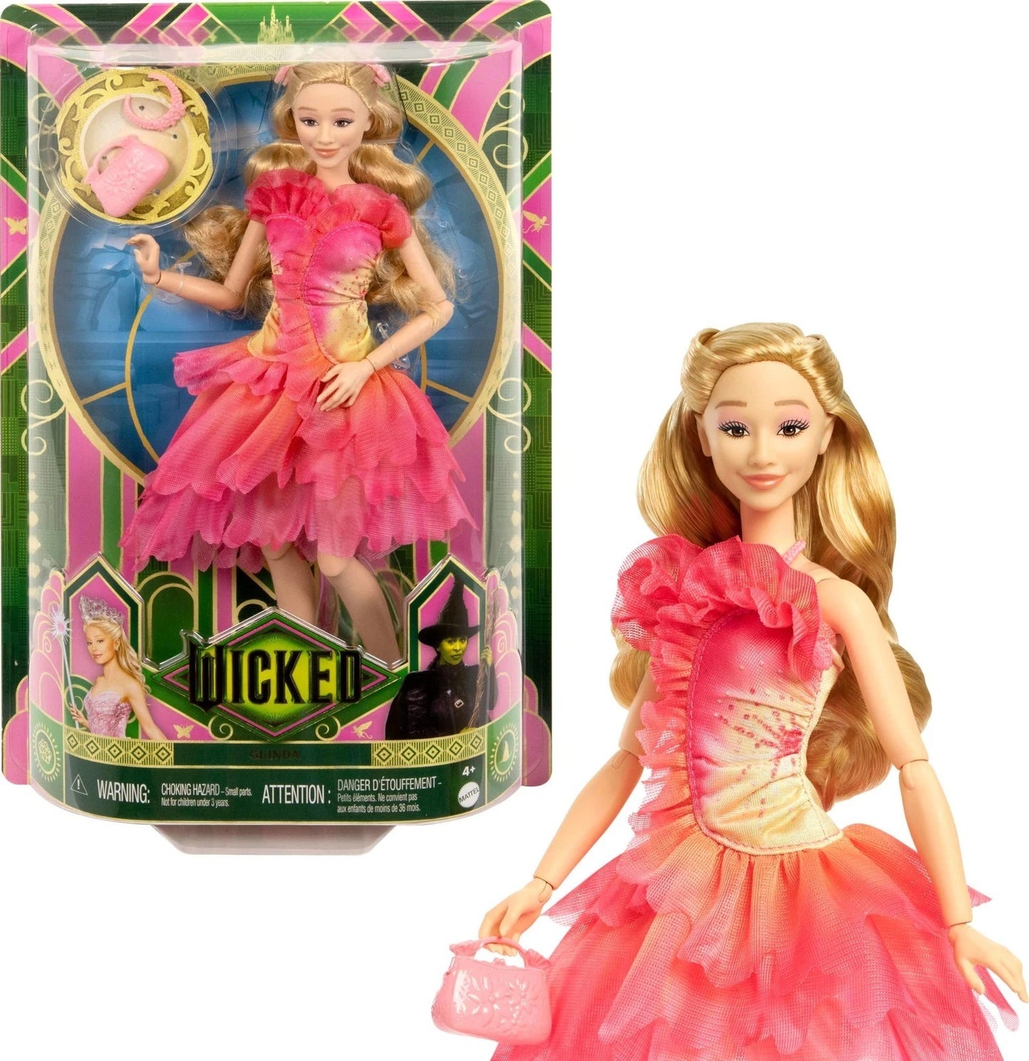 Wicked Glinda Doll by Mattel - 11.5" Fashion Doll with Accessories | Universal Pictures