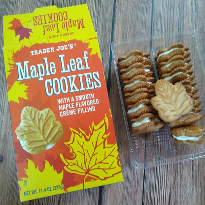Maple Leaf Cookies - Smooth Maple Crème Filling (2 Boxes) Free Ship