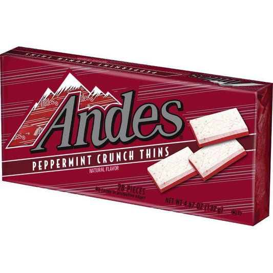 Andes Peppermint Crunch Thins Candy 4.67 oz Each, 2 Boxes, 56 Pieces Total
