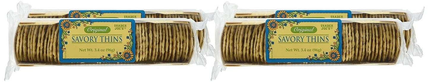 Original Savory Thin Crackers (6 Packs)  3.4 oz each pack