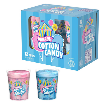 Parade Cotton Candy - 12 Tubs (2 oz. each) FREE SHIPPPING