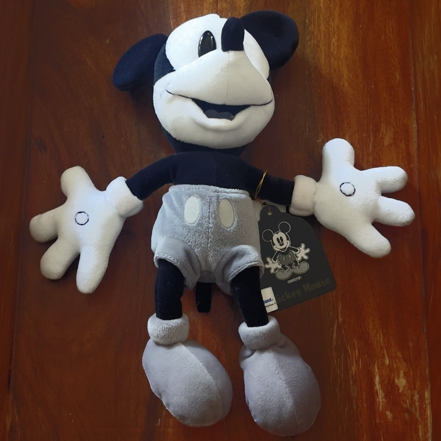 Tokyo Disneyland Walt Disney Monochrome Mickey And Minnie Mouse - Beanie Plush