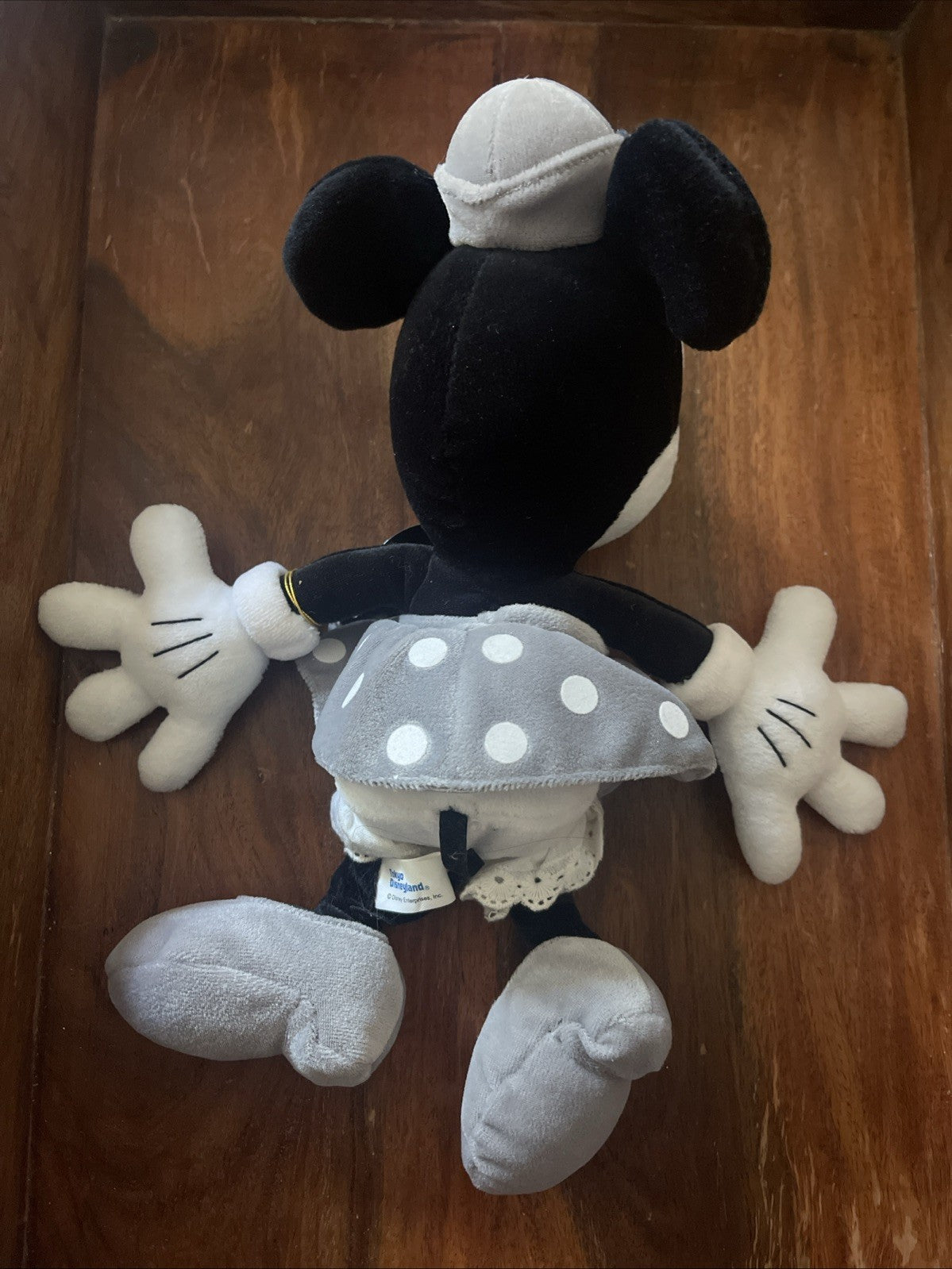 Tokyo Disneyland Walt Disney Monochrome Mickey And Minnie Mouse - Beanie Plush