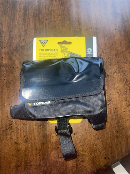Topeak Tri Dry Bag - Black Waterproof Top Tube Bike Bag Pack Triathlon TT9815B