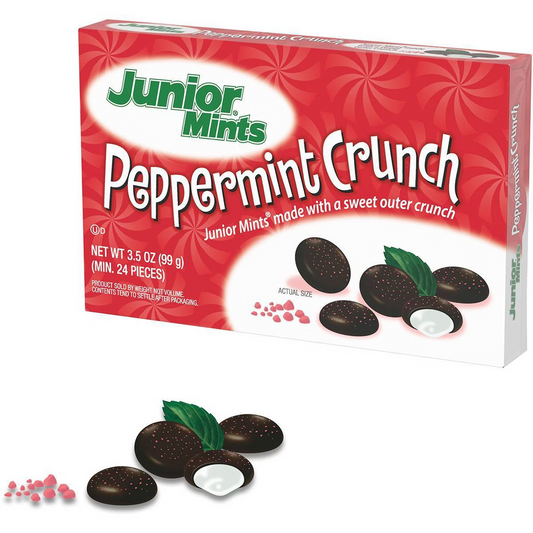 Junior Mints Peppermint Crunch, 12 pack of 3.5oz boxes