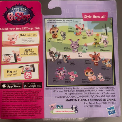 Littlest Pet Shop Mushroom Lee 3660 & Sneakers Stymie 3661