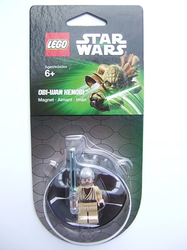 LEGO Star Wars Obi-Wan Kenobi figure in packaging with branding and product details.