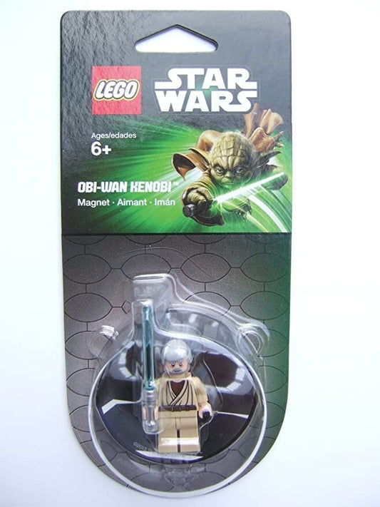 LEGO Star Wars Obi-Wan Kenobi figure in packaging with branding and product details.