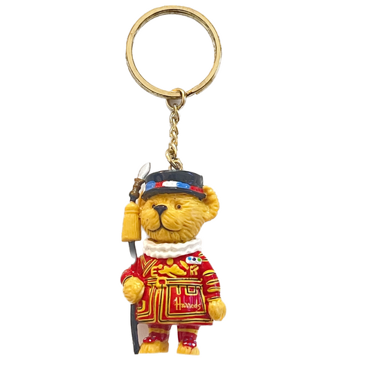 Harrods Beefeater Bear Royal Guard Keychain - London Collectible Souvenir