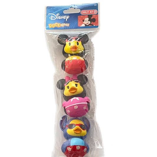 Disney Duckalooz Rubber Duck Set of 3 – Mickey Mouse, Minnie Mouse & Stitch