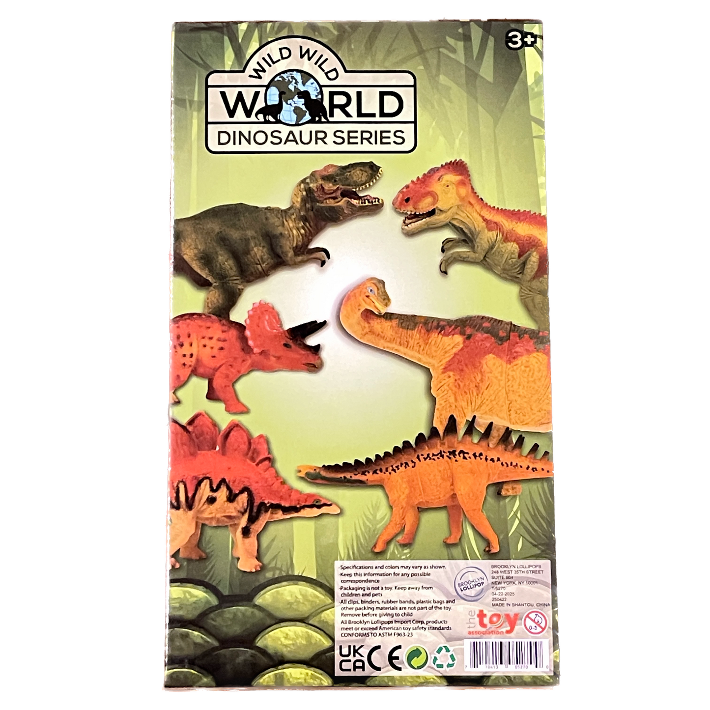 Wild Wild World Dinosaur Series Brooklyn Lollipops - Dinosaur Action Figure Set