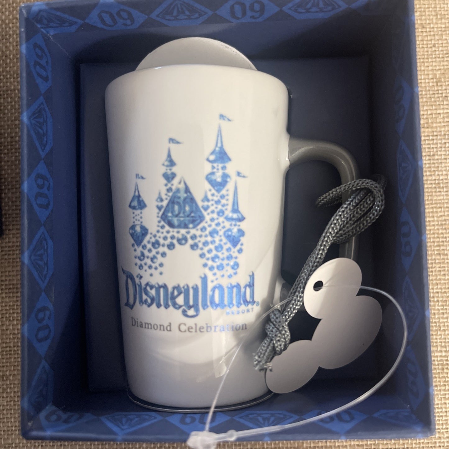 Starbucks Disneyland 60th Anniversary 2oz Espresso Mug Ornament - Limited Edition Collectible