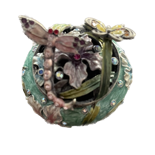 Rucinni Butterfly & Dragonfly Trinket Box - Decorative Jewelry Storage