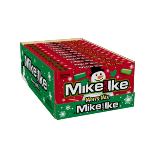 Box of Mike and Ike Merry Mix candy on a white background