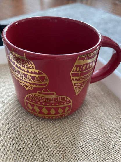 Starbucks Red Christmas Ornament 14 Oz Coffee Mug