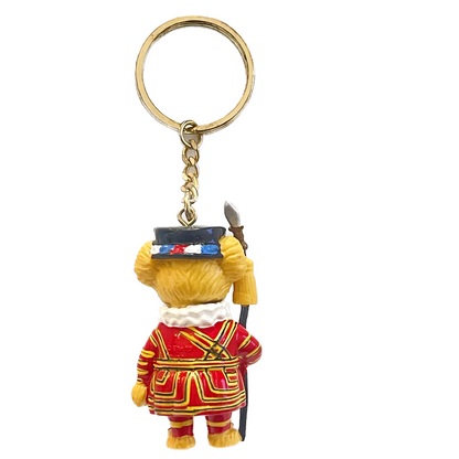 Harrods Beefeater Bear Royal Guard Keychain - London Collectible Souvenir