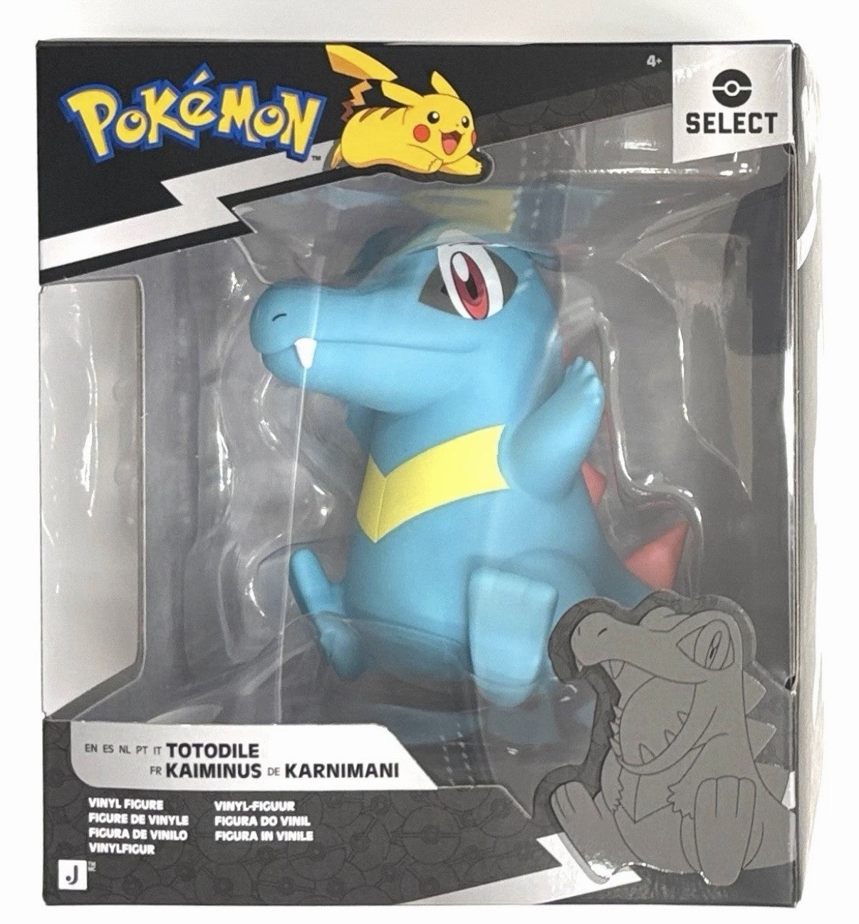 Jazwares Pokémon Select | Totodile | Vinyl 4" Figure | Series 5