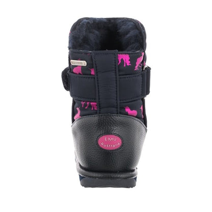EMU Australia Kids Rainbow Unicorn Waterproof Boots Size K10  NWT Pinkish/Purple