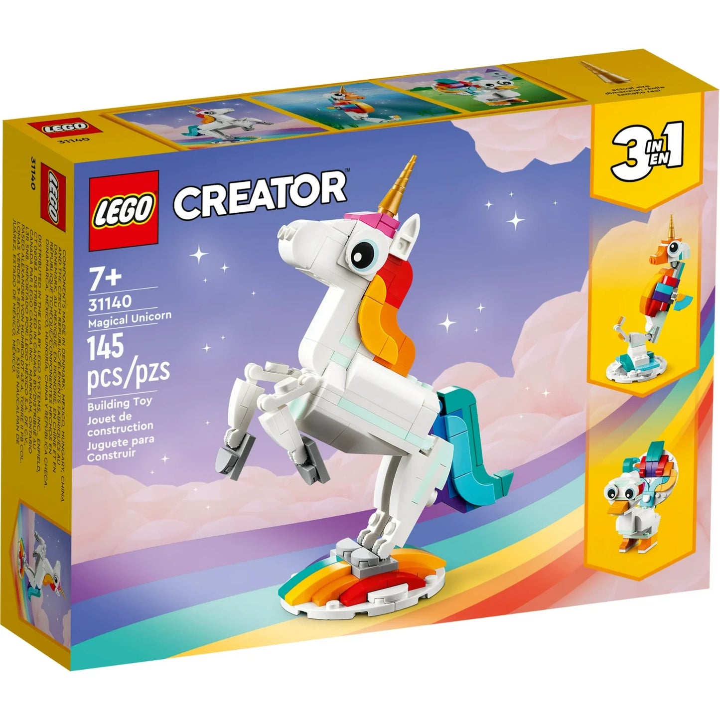 LEGO Creator 3in1 Magical Unicorn 31140