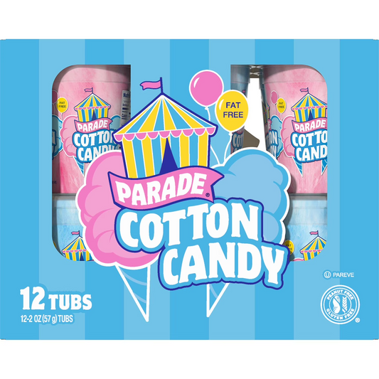 Parade Cotton Candy - 12 Tubs (2 oz. each) FREE SHIPPPING