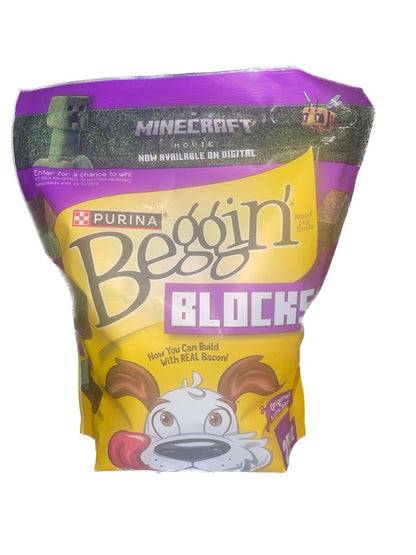 Purina Beggin' Blocks With Bacon Dog Treats - Real Bacon, 25 oz