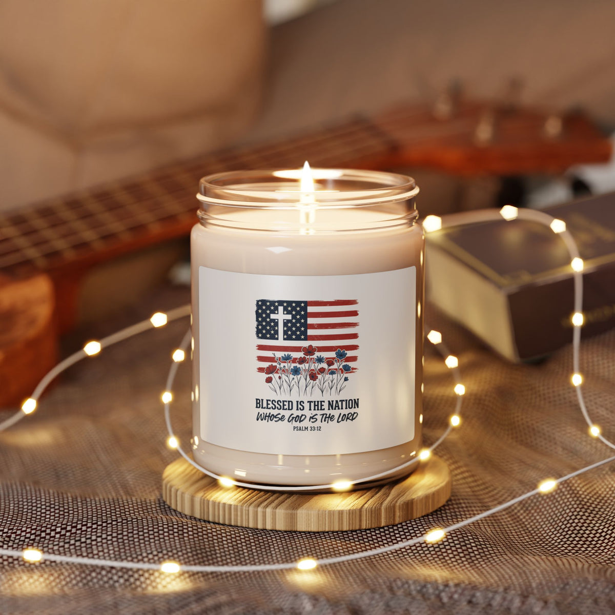 Blessed Is the Nation | Soy Candle | Faith & Freedom | Choose Your Scent