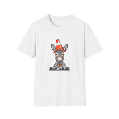 Almost Magical | Cute Donkey Wearing Traffic Cone | Tee