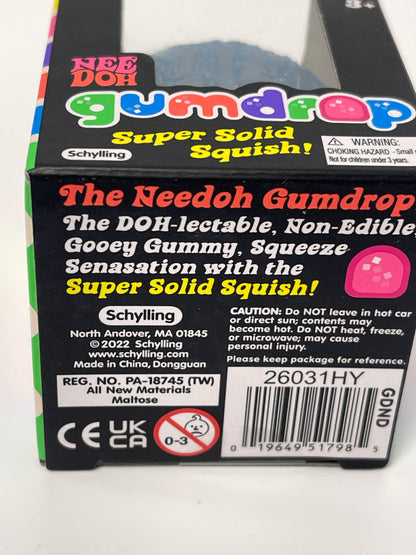 Needoh Gumdrop | Squishy Fidget Toy (Blue)