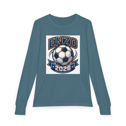 ENZO 2026 | Youth Soccer Long Sleeve Tee | Personalized