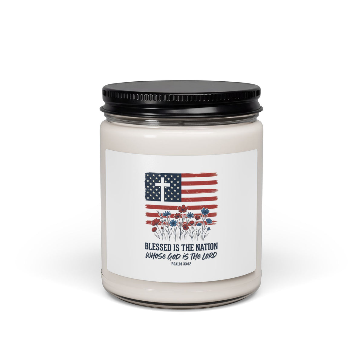 Blessed Is the Nation | Soy Candle | Faith & Freedom | Choose Your Scent