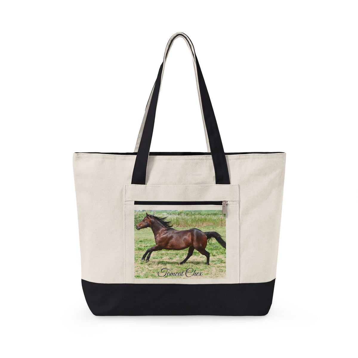 Amazing Grace Ranch | Tomcat Chex | Zippered Canvas Tote | Choose Color