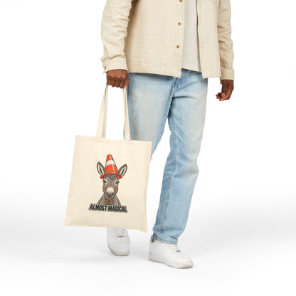 Printify | Almost Magical Donkey Tote Bag | Funny Animal Gift | Canvas Tote