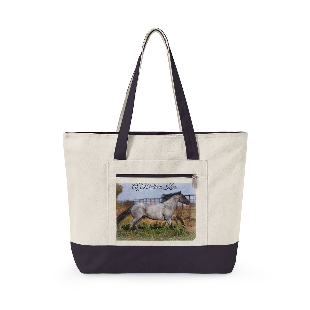 Amazing Grace Ranch | AGR Clark Kent | Zippered Canvas Tote | Choose Color