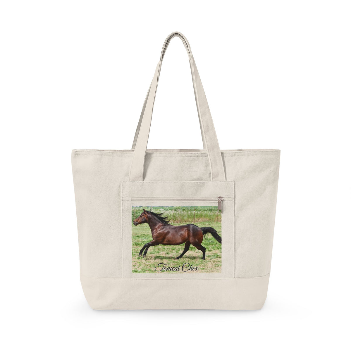 Amazing Grace Ranch | Tomcat Chex | Zippered Canvas Tote | Choose Color