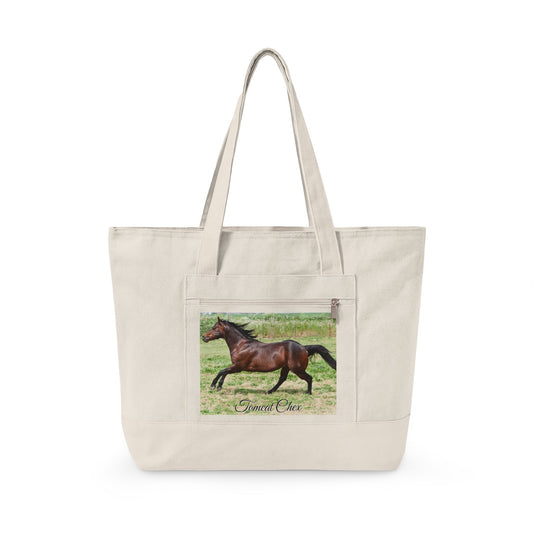 Amazing Grace Ranch | Tomcat Chex | Zippered Canvas Tote | Choose Color