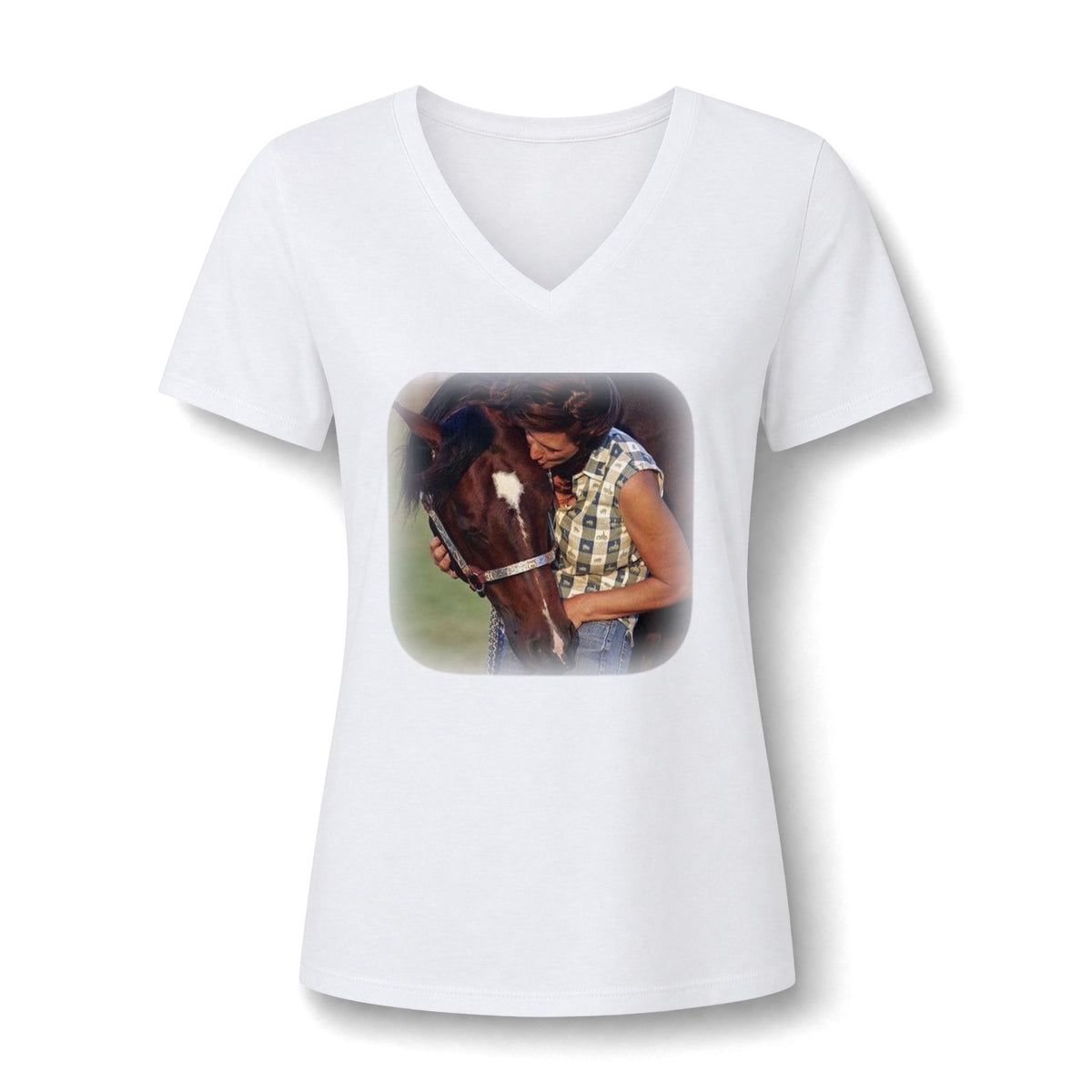 Amazing Grace Ranch | Tomcat Chex | Women's V-Neck Tee 2 | Choose Color