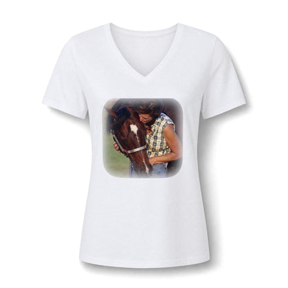 Amazing Grace Ranch | Tomcat Chex | Women's V-Neck Tee 2 | Choose Color